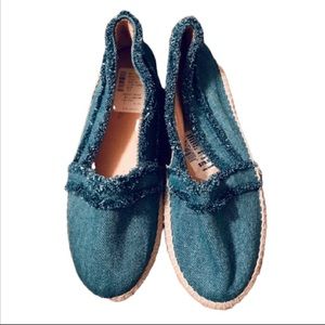 Saks fifth denim espadrilles